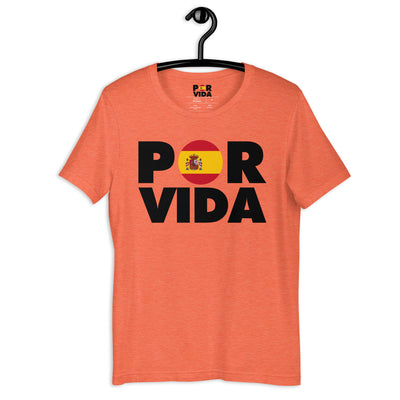 POR VIDA SPAIN (Black Text) Unisex t-shirt