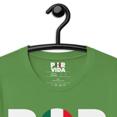 POR VIDA Mexico (White Text) Unisex t-shirt