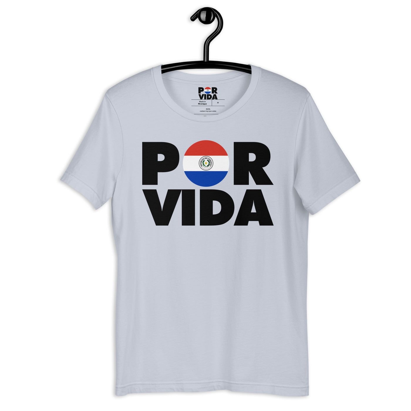 Paraguay  POR VIDA (Black Text) Unisex t-shirt