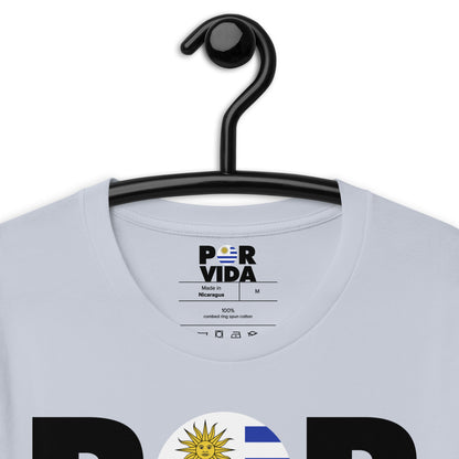 Uruguay POR VIDA (Black Text) Unisex t-shirt