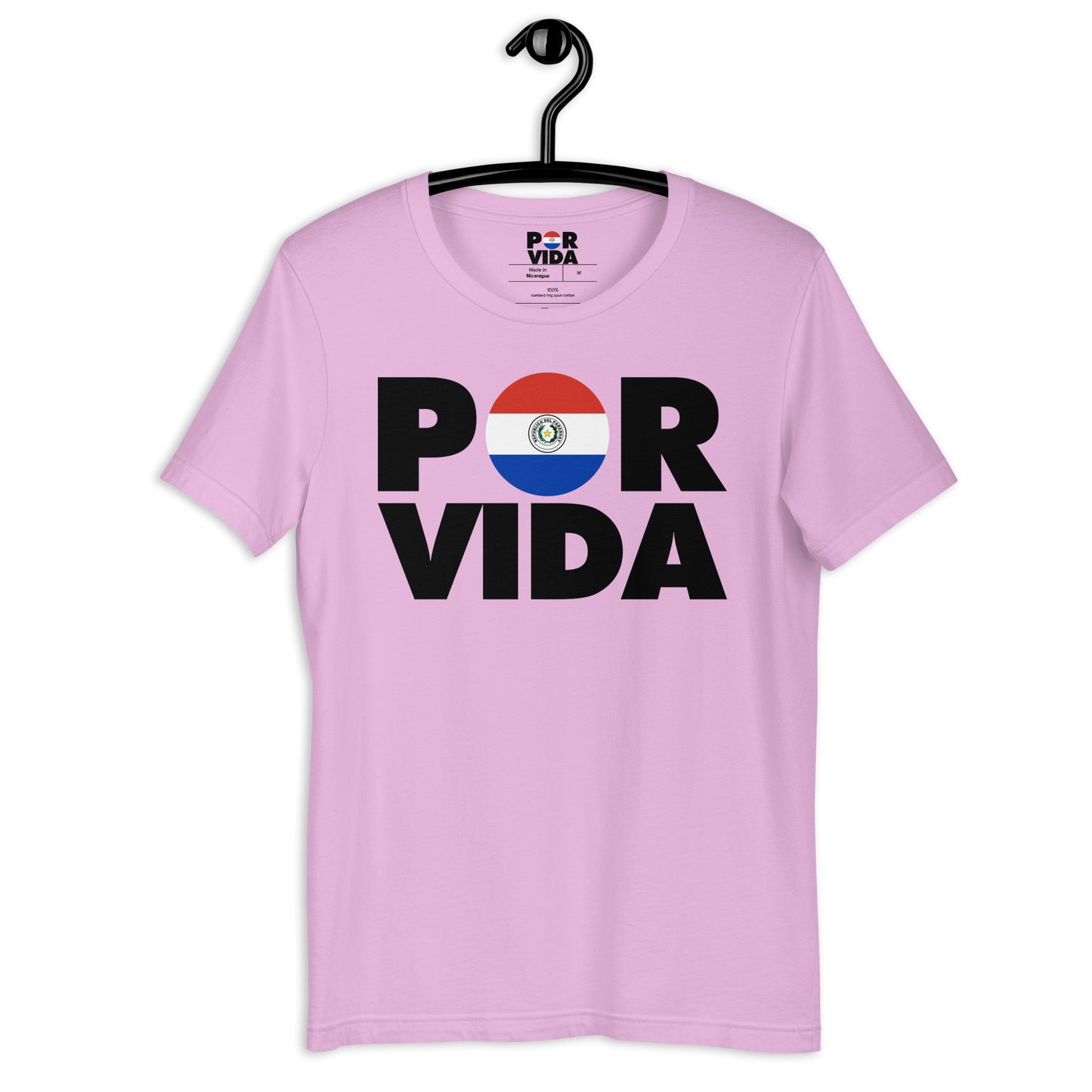 Paraguay  POR VIDA (Black Text) Unisex t-shirt