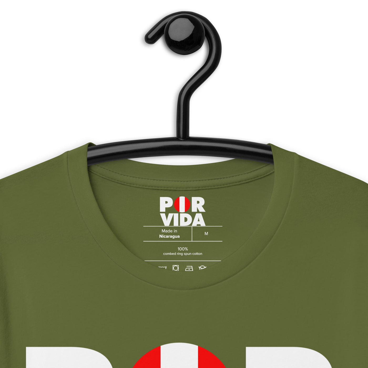 Peru POR VIDA (White Text) Unisex t-shirt