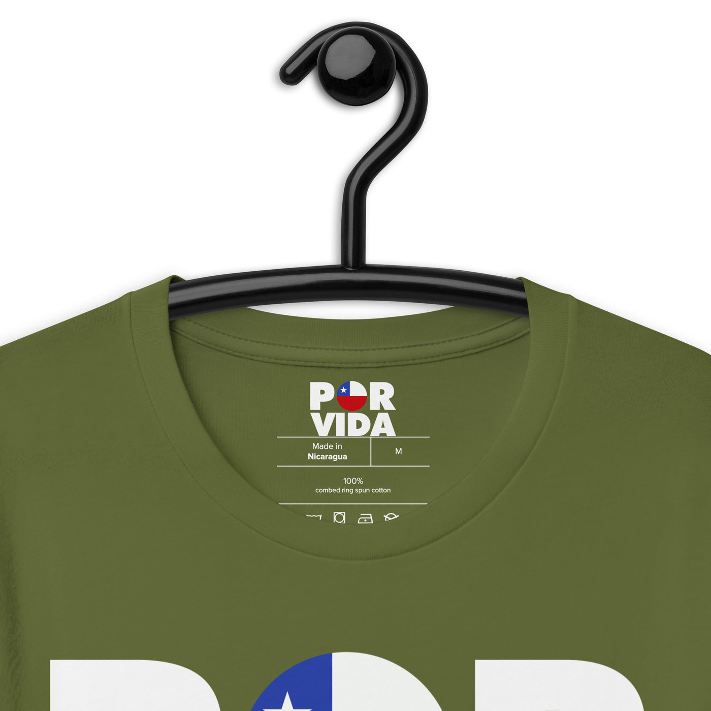Chile POR VIDA (White Text) Unisex t-shirt