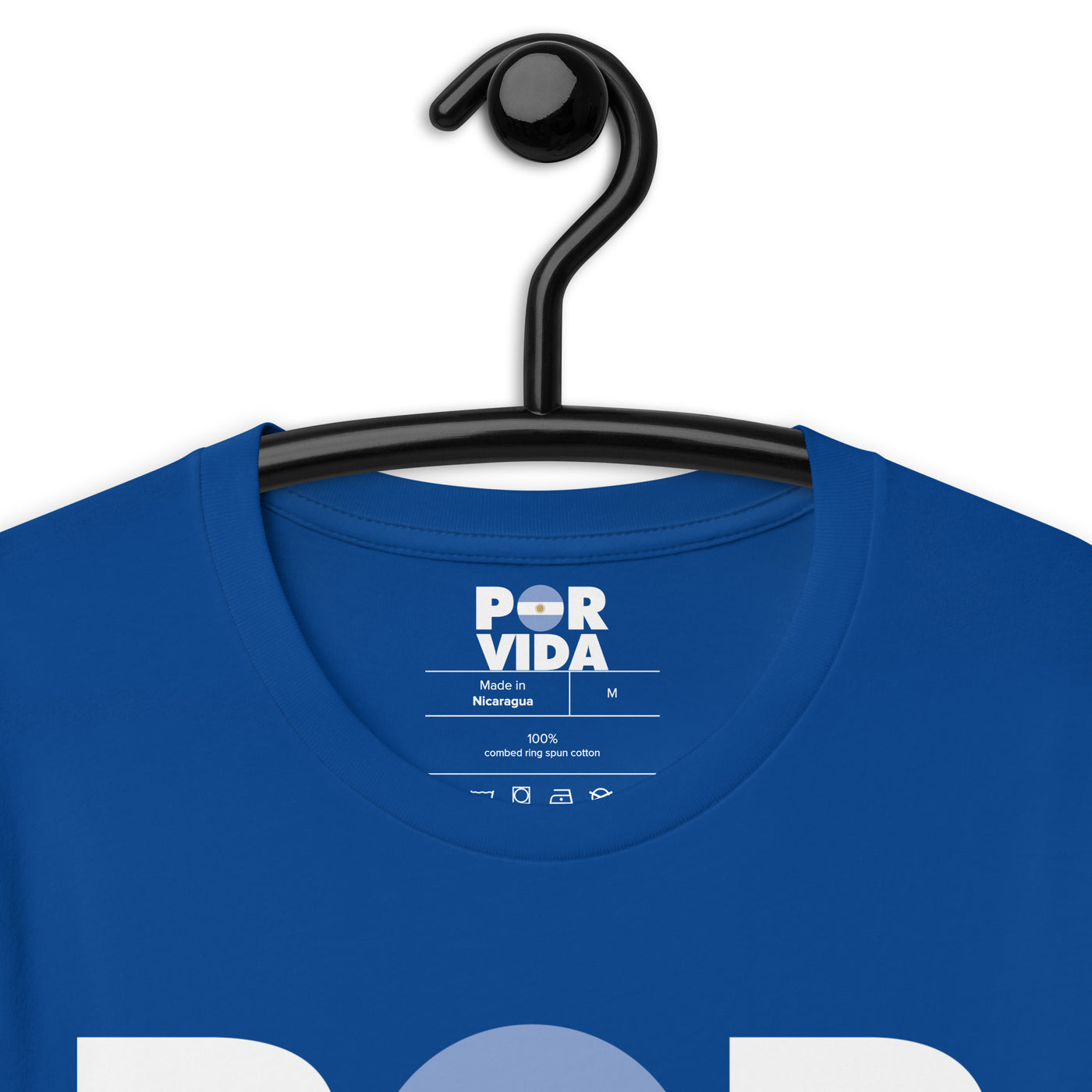 POR VIDA (Argentina - White Text) Unisex t-shirt