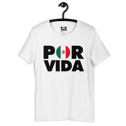 POR VIDA Mexico (Black Text) Unisex t-shirt