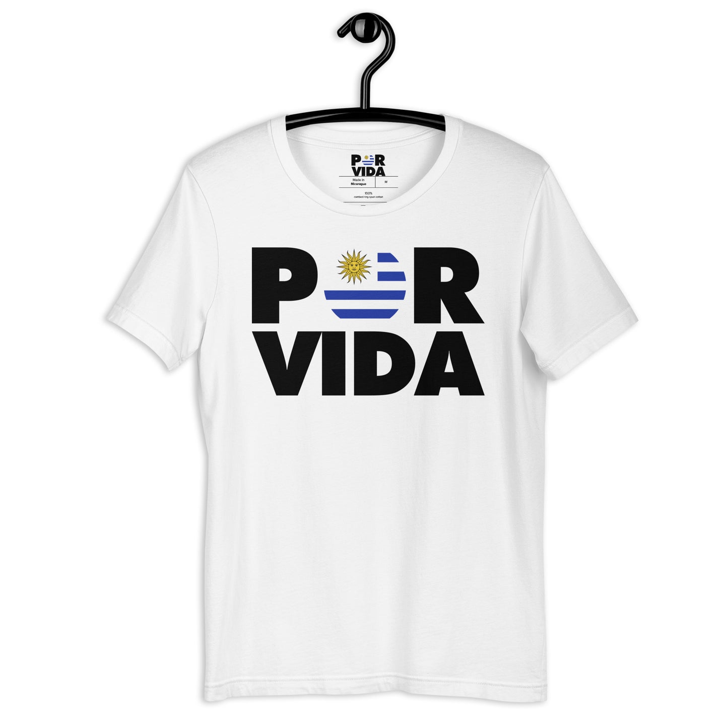 Uruguay POR VIDA (Black Text) Unisex t-shirt