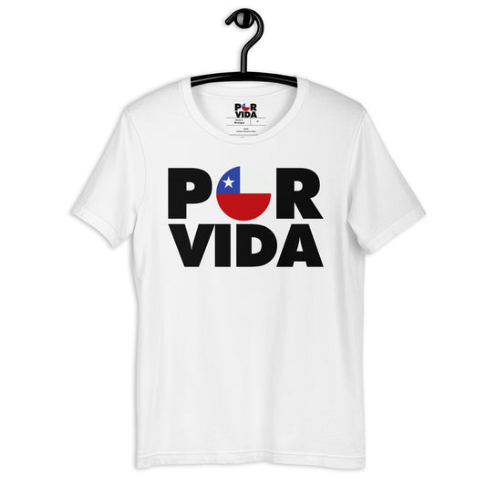 Chile POR VIDA (Black Text) Unisex t-shirt