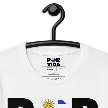 Uruguay POR VIDA (Black Text) Unisex t-shirt