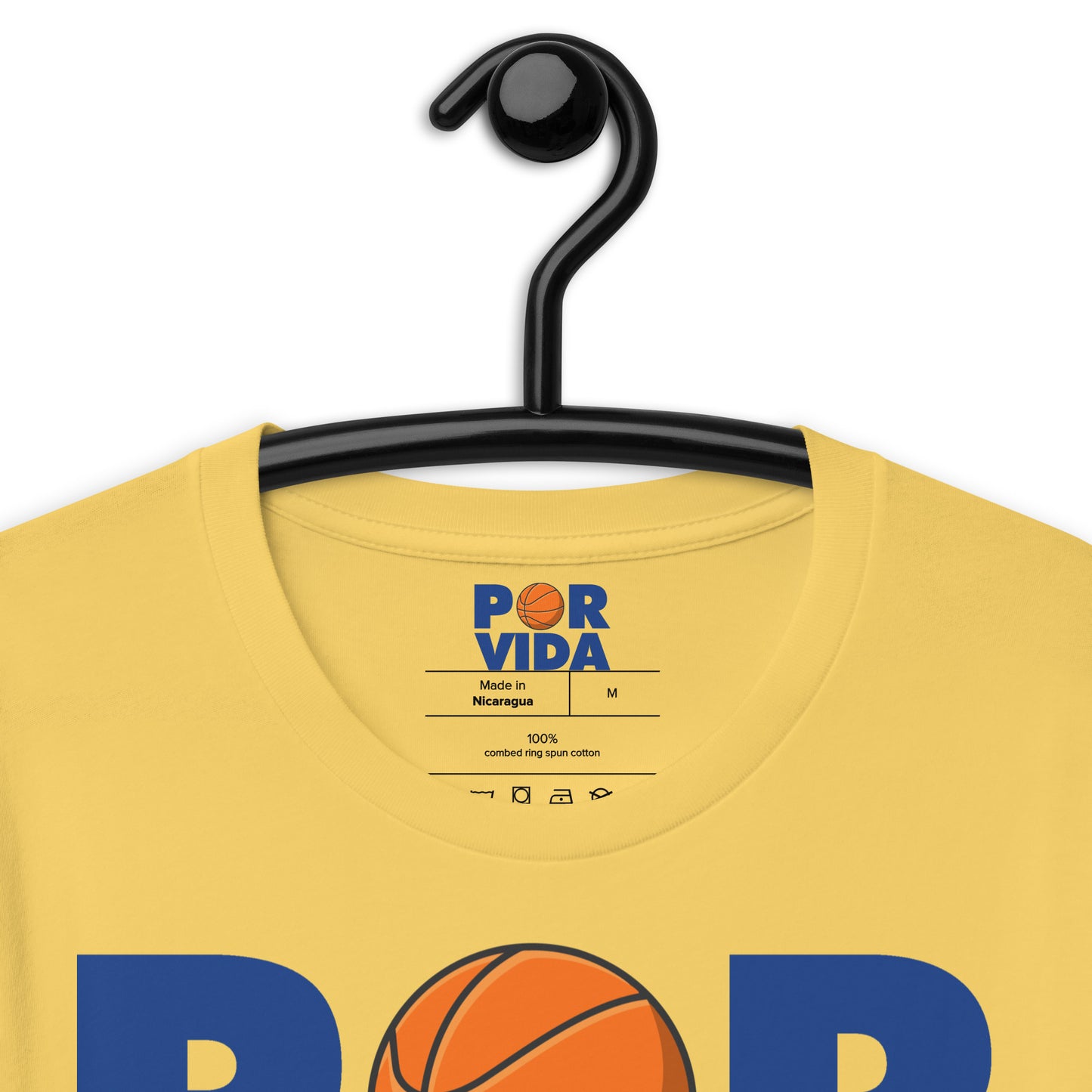 Golden Basketball POR VIDA Unisex t-shirt