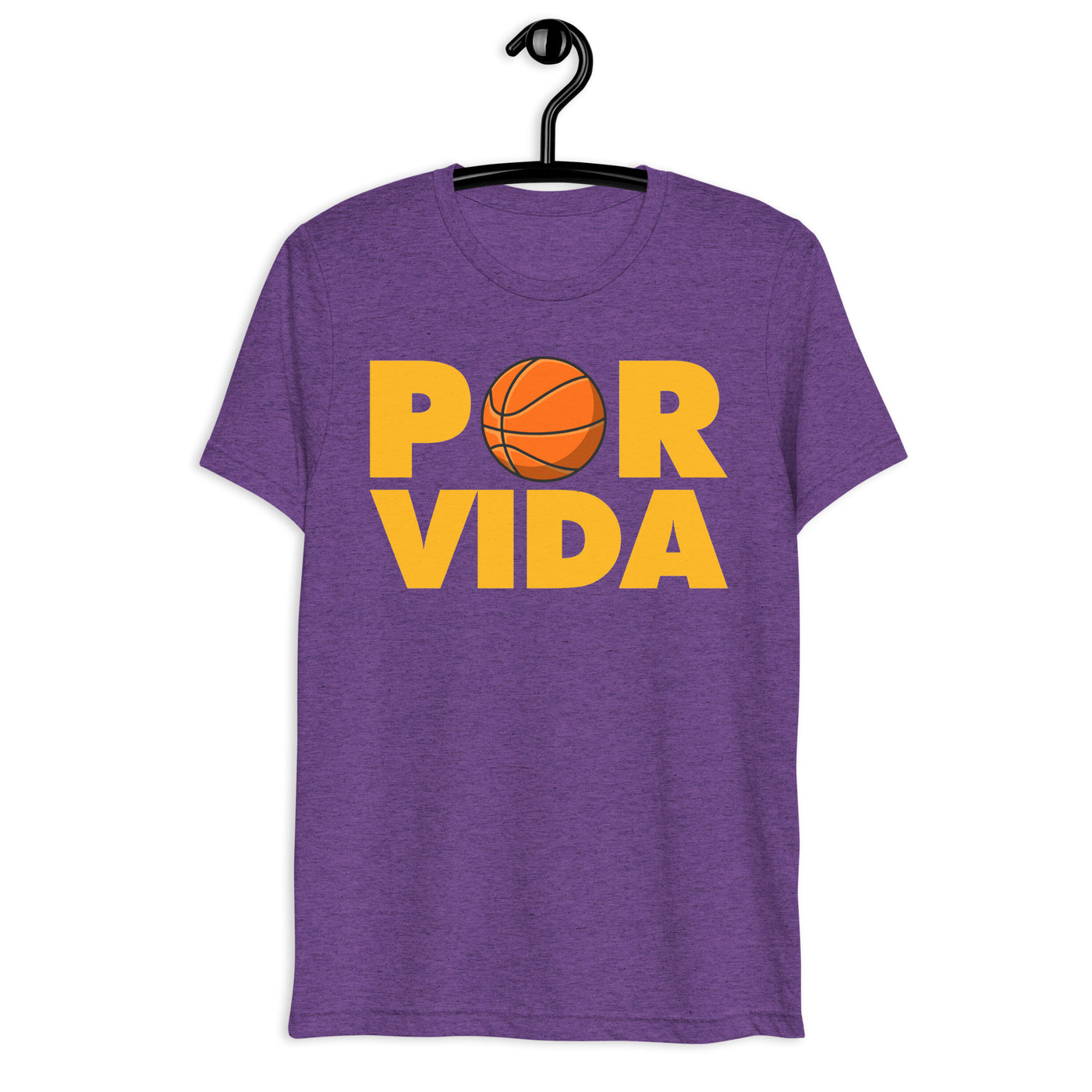 LA Basketball POR VIDA Short sleeve t-shirt